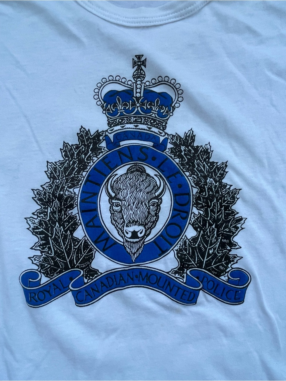 VTG Single stitch White Canada RCMP T-Shirt